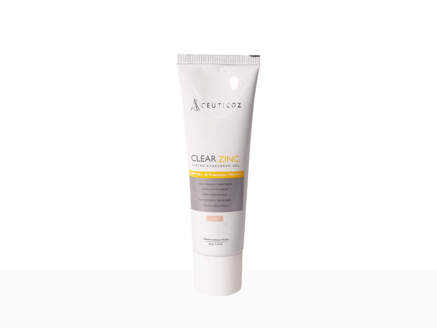 Clear Zinc Tint SPF 50 Sunscreen Gel - Clinikally
