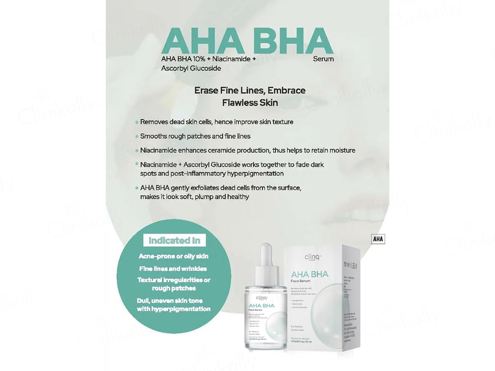 Clinq 10% AHA BHA Face Serum