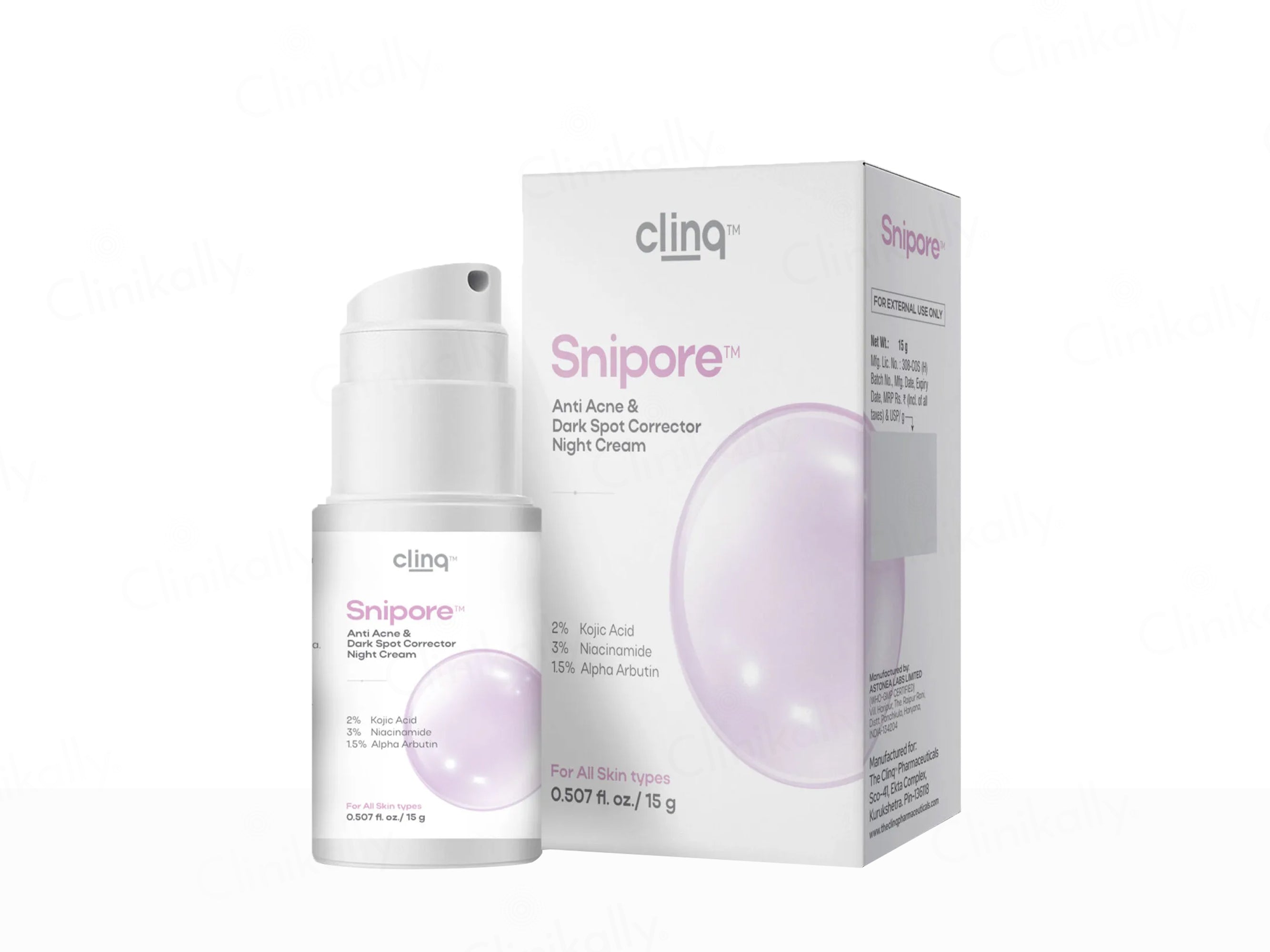 Clinq Snipore Anti Acne & Dark Spot Corrector Night Cream
