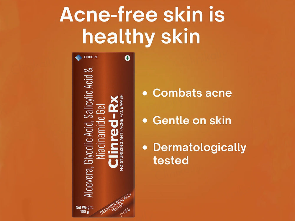 Clinred-Rx Moisturizing Anti-Acne Face Wash