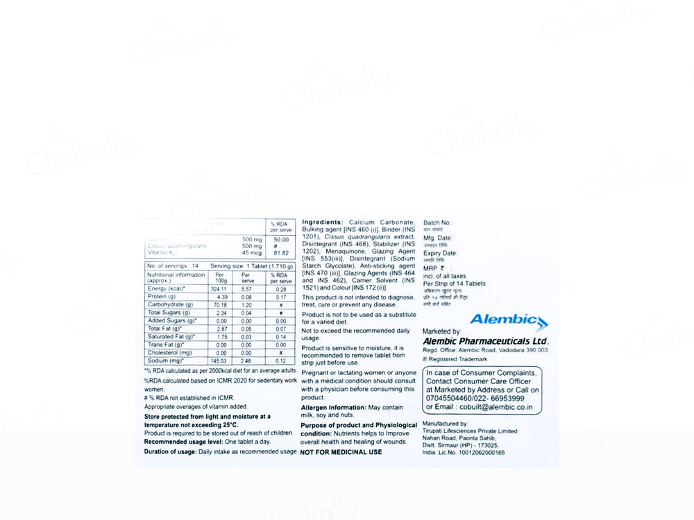 Cobuilt+ Plus Health Supplement Tablet