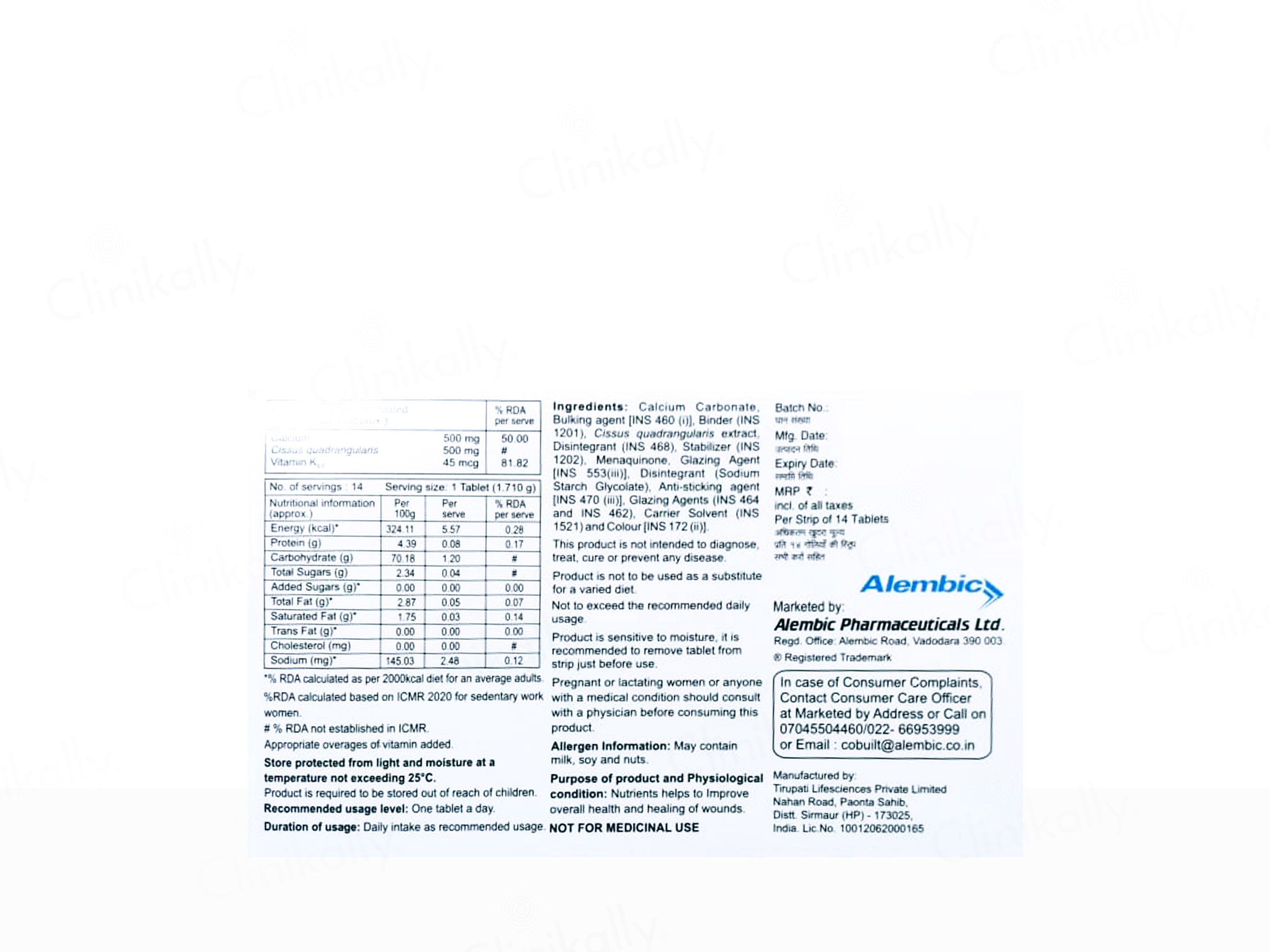 Cobuilt+ Plus Health Supplement Tablet