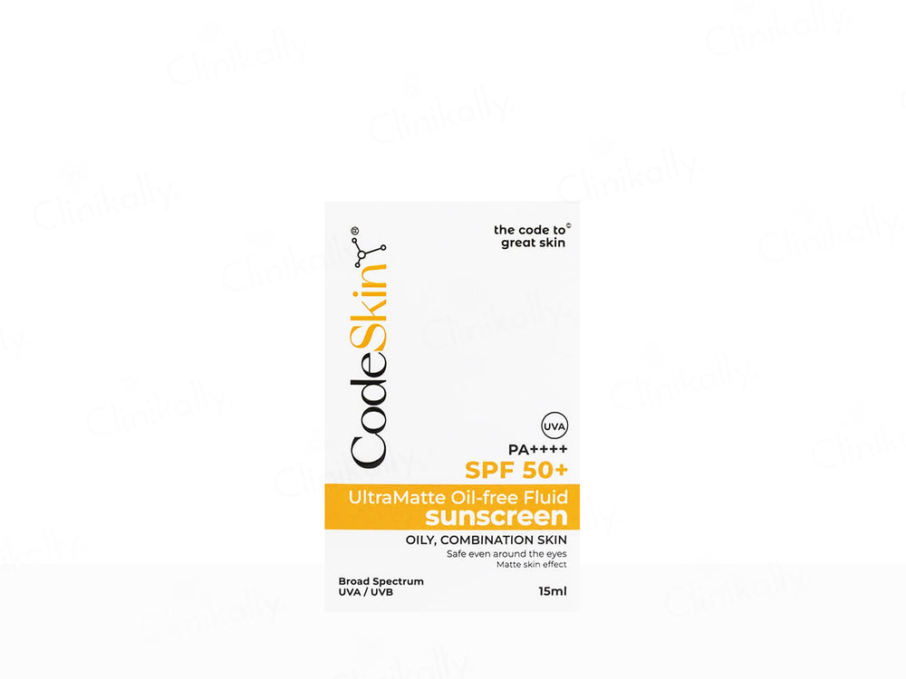 CodeSkin UltraMatte Fluid Sunscreen SPF 50+ PA++++