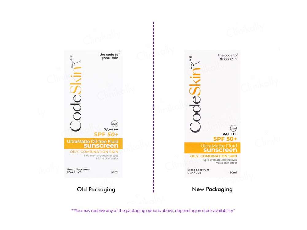 CodeSkin UltraMatte Fluid Sunscreen SPF 50+ PA++++