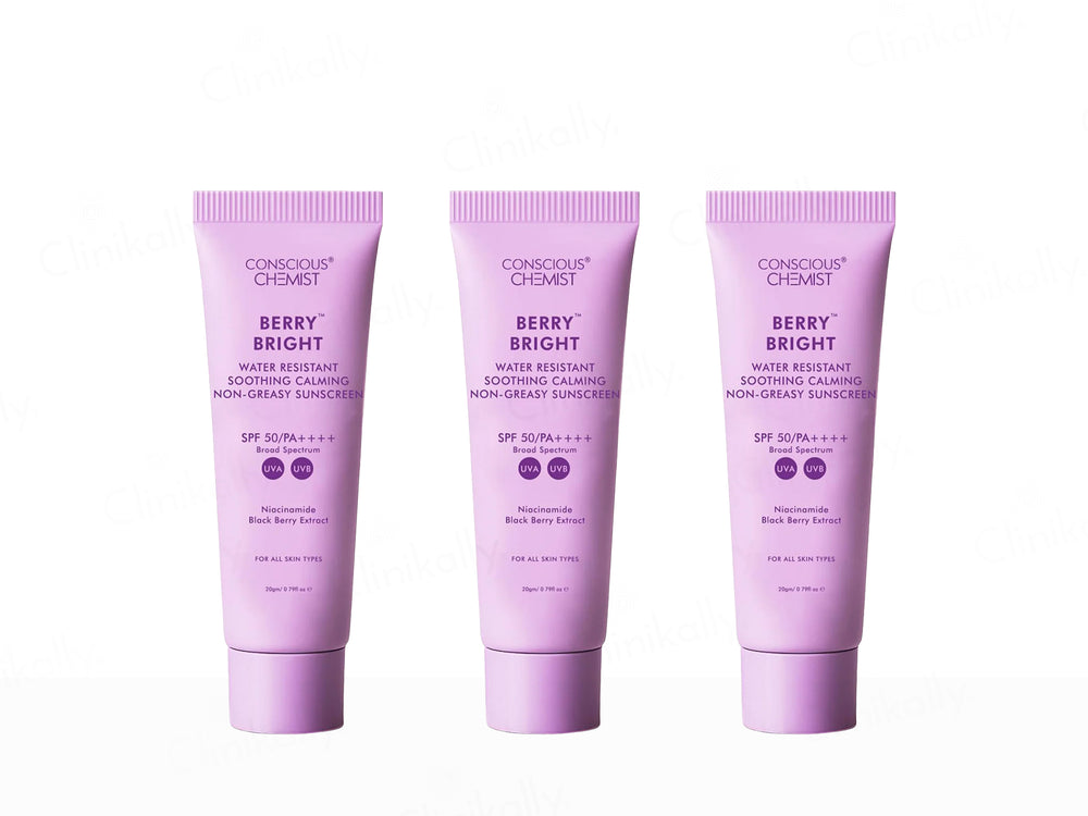 Conscious Chemist Berry Bright Water Resistant Sunscreen SPF 50 PA++++