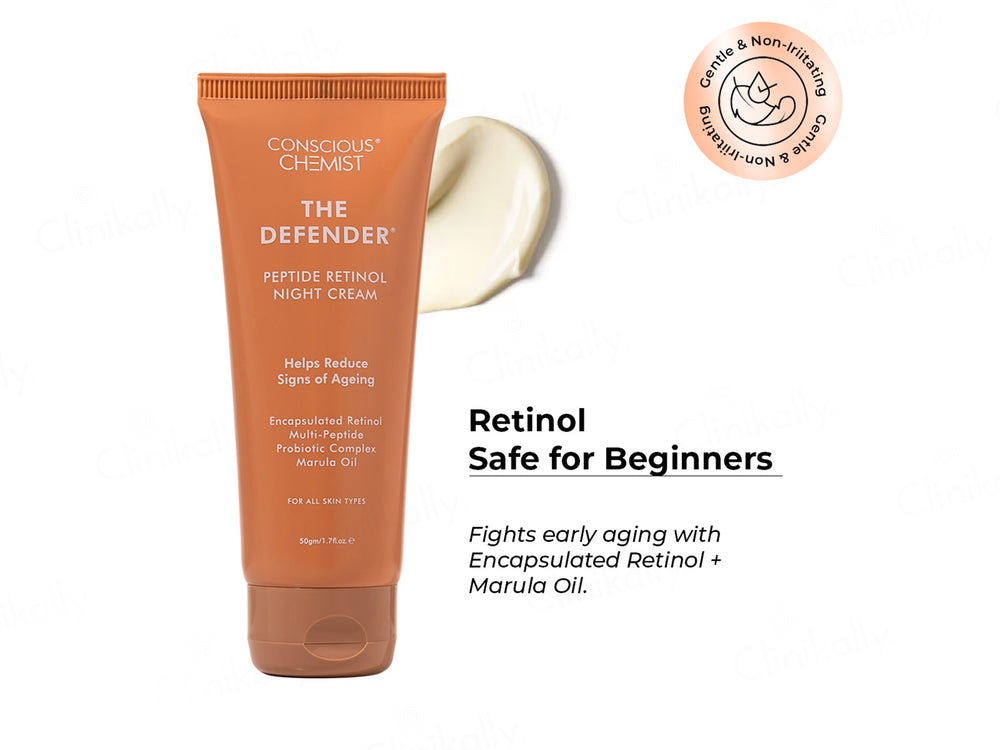 Conscious Chemist The Defender Peptide Retinol Night Cream