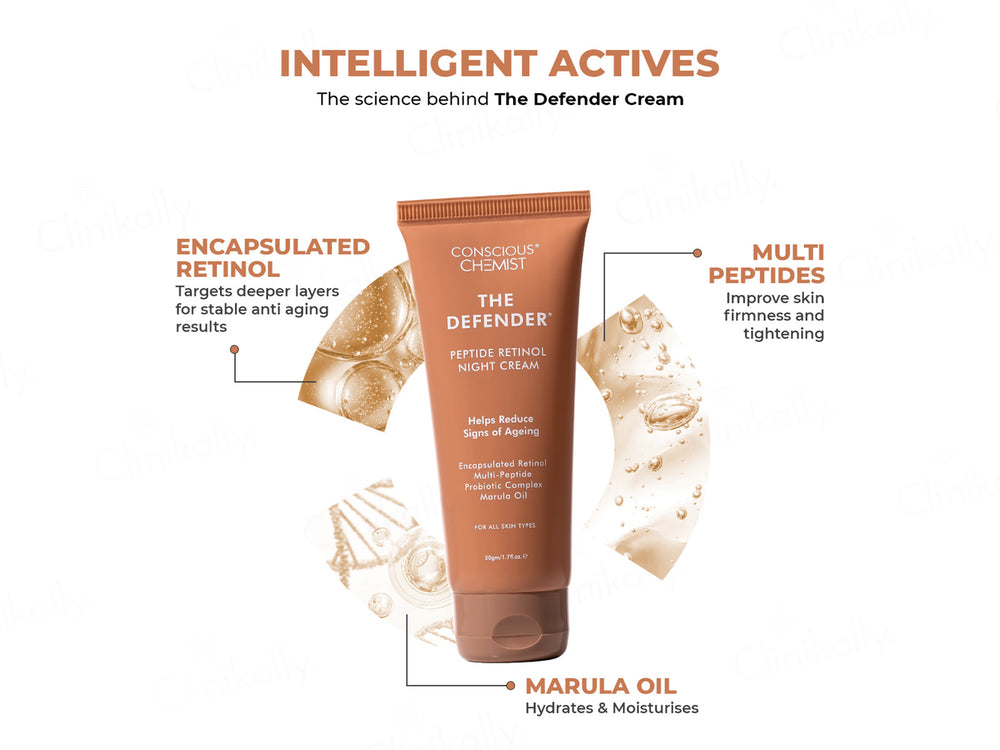 Conscious Chemist The Defender Peptide Retinol Night Cream