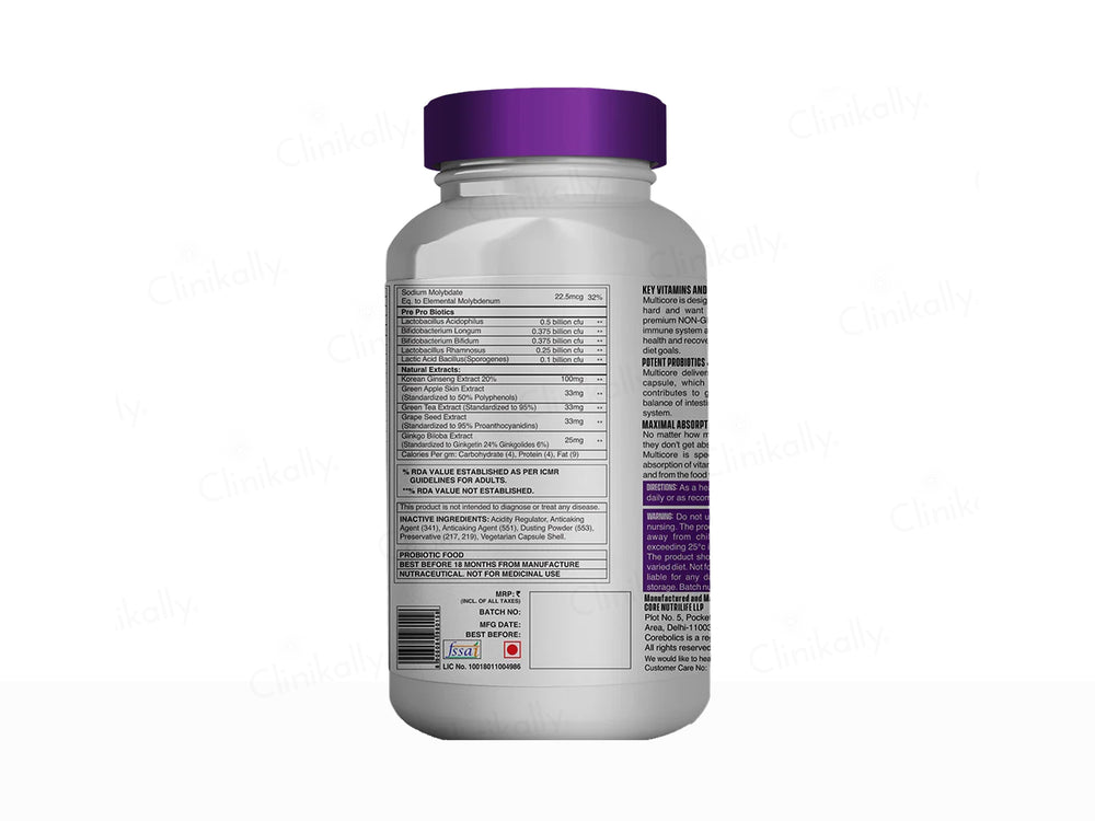 Corebolics Multicore Pure And Potent Multivitamin Health Supplement Capsule