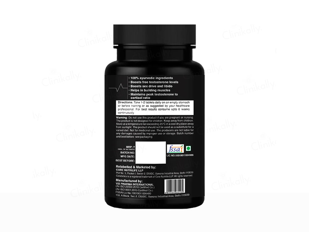 Corebolics Testobolics Testosterone Booster Dietary Supplement Tablet