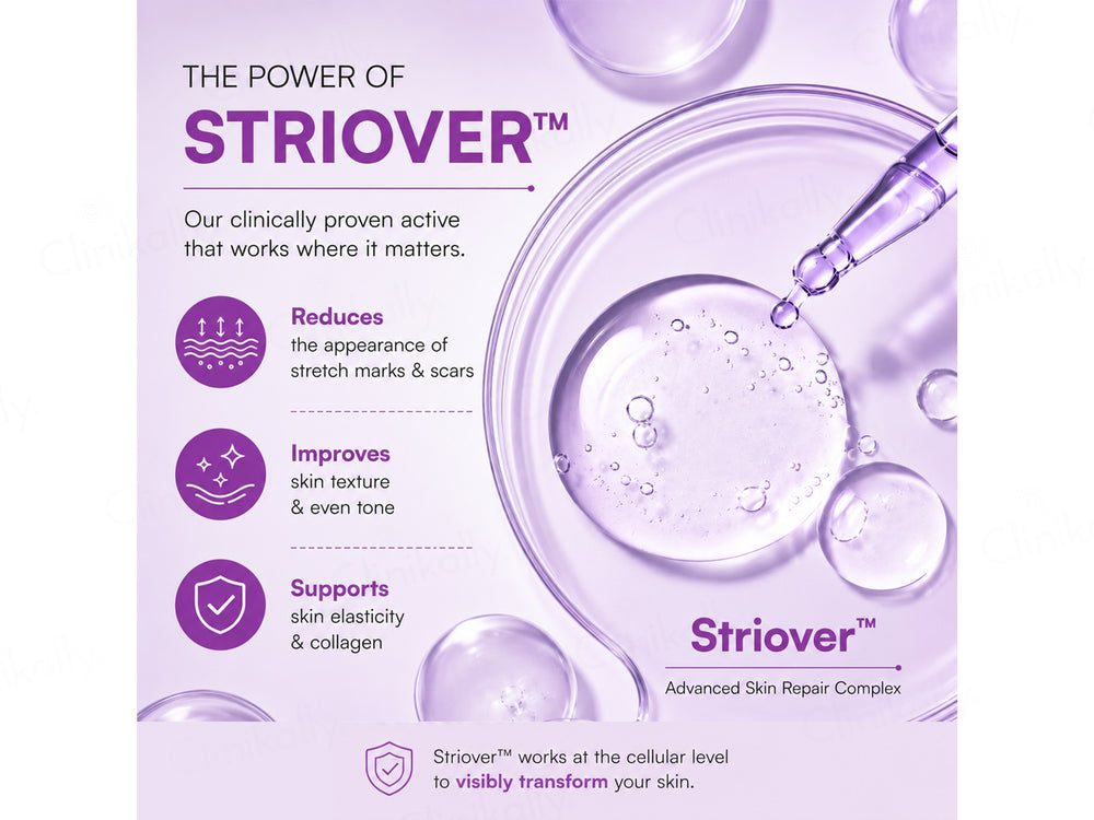 CosIQ Stretch Marks Removal Roll-On Serum With Striover
