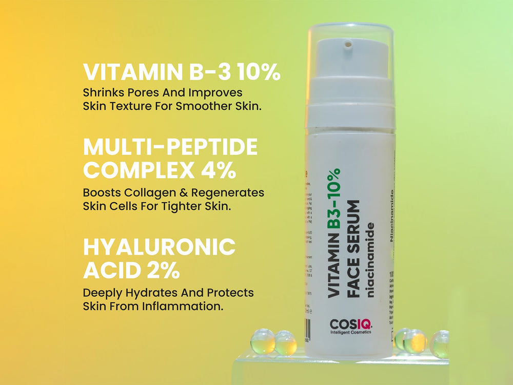 CosIQ Vitamin B3-10% Niacinamide Face Serum