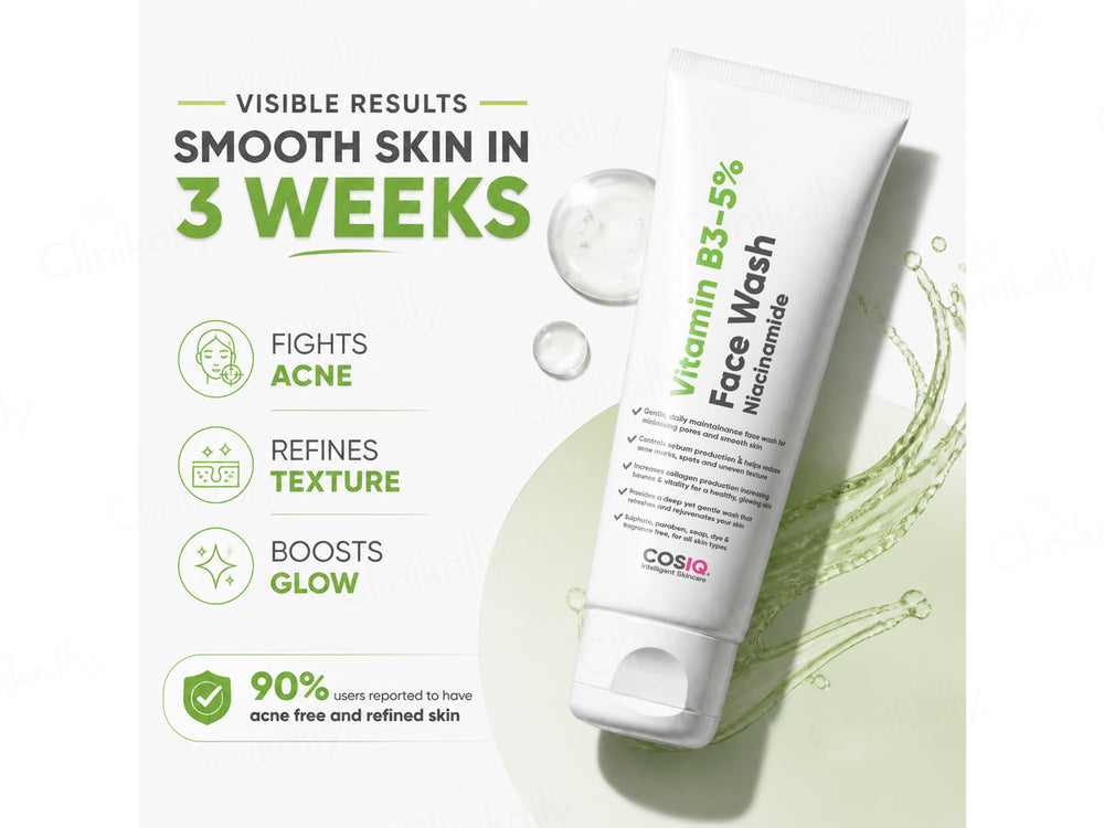 CosIQ Vitamin B3-5% Niacinamide Face Wash