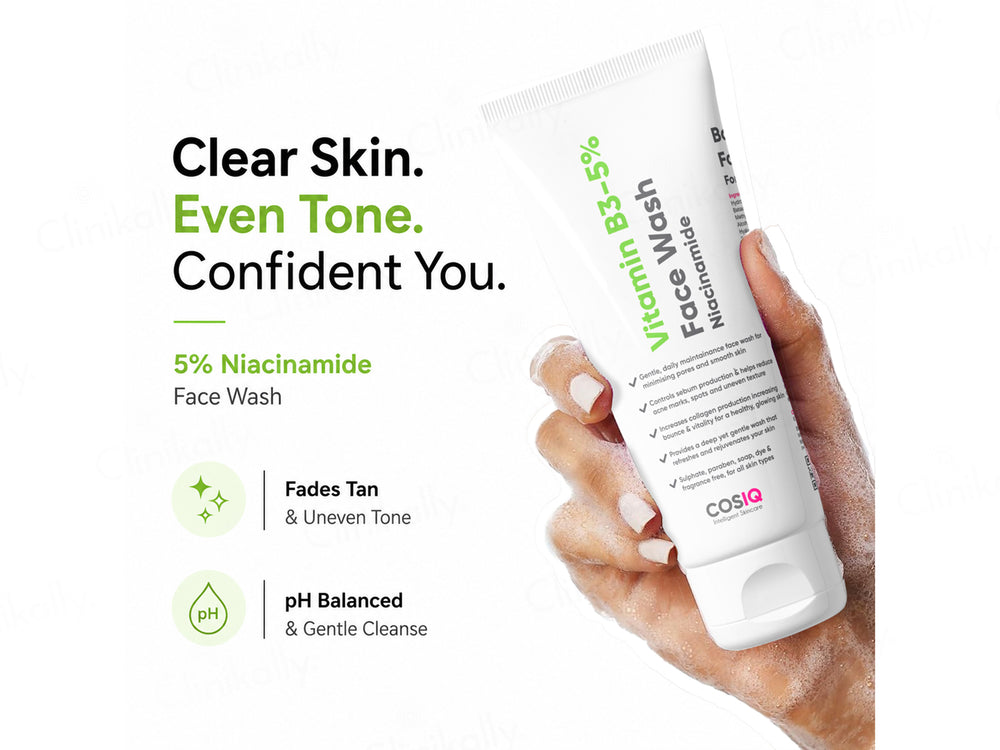 CosIQ Vitamin B3-5% Niacinamide Face Wash