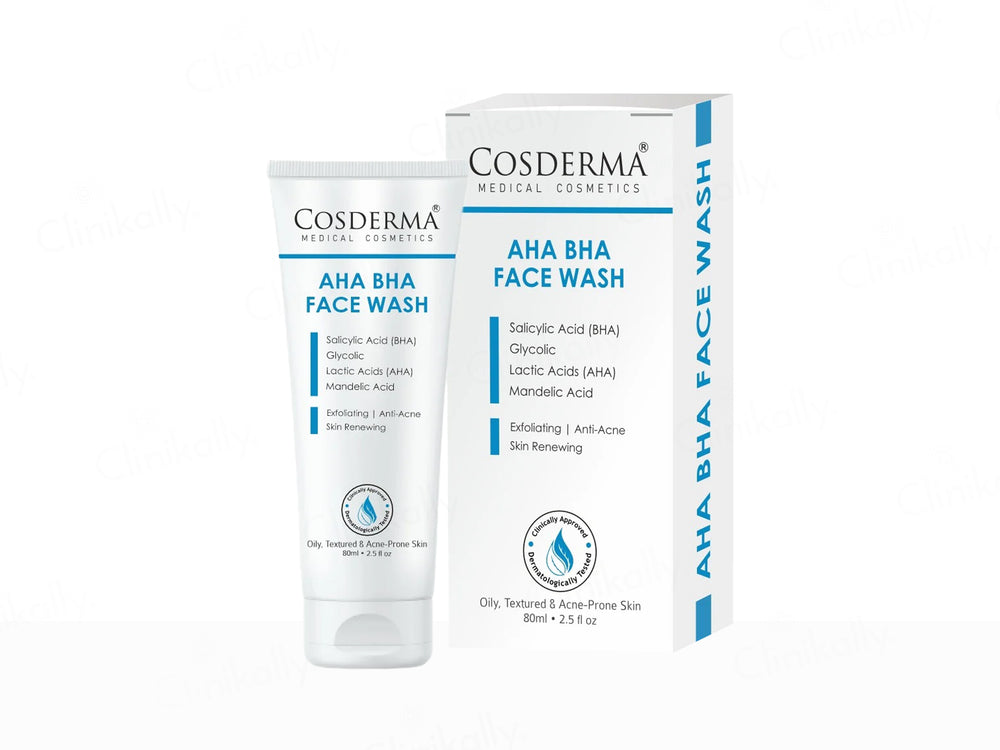 Cosderma AHA BHA Exfoliating Anti-Acne Face Wash