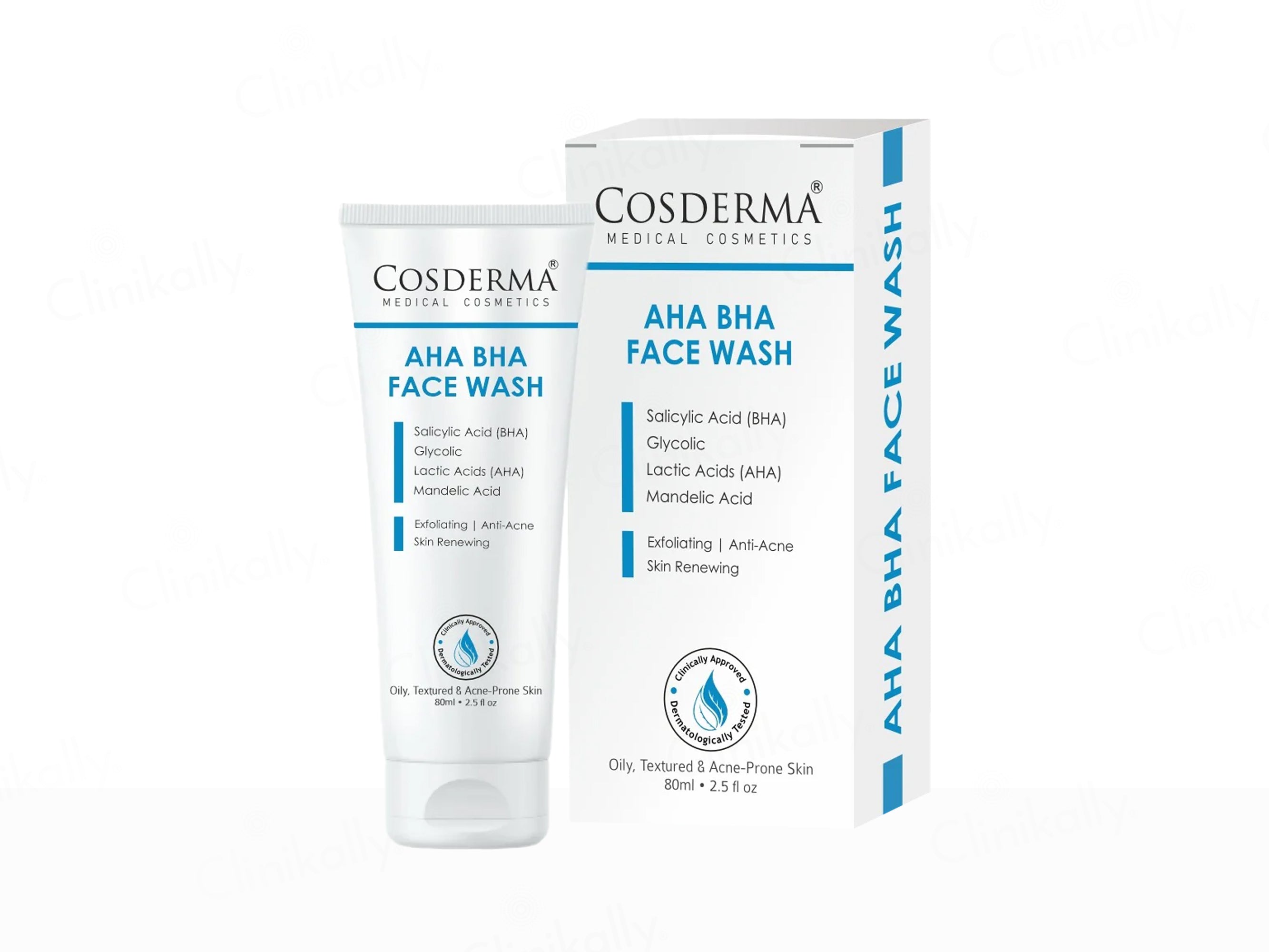 Cosderma AHA BHA Exfoliating Anti-Acne Face Wash