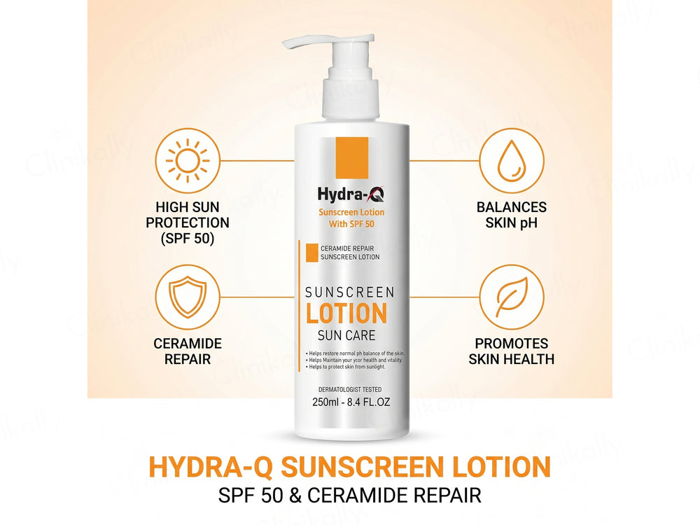 Cosderma Hydra-Q Ceramide Repair Sunscreen Lotion SPF 50