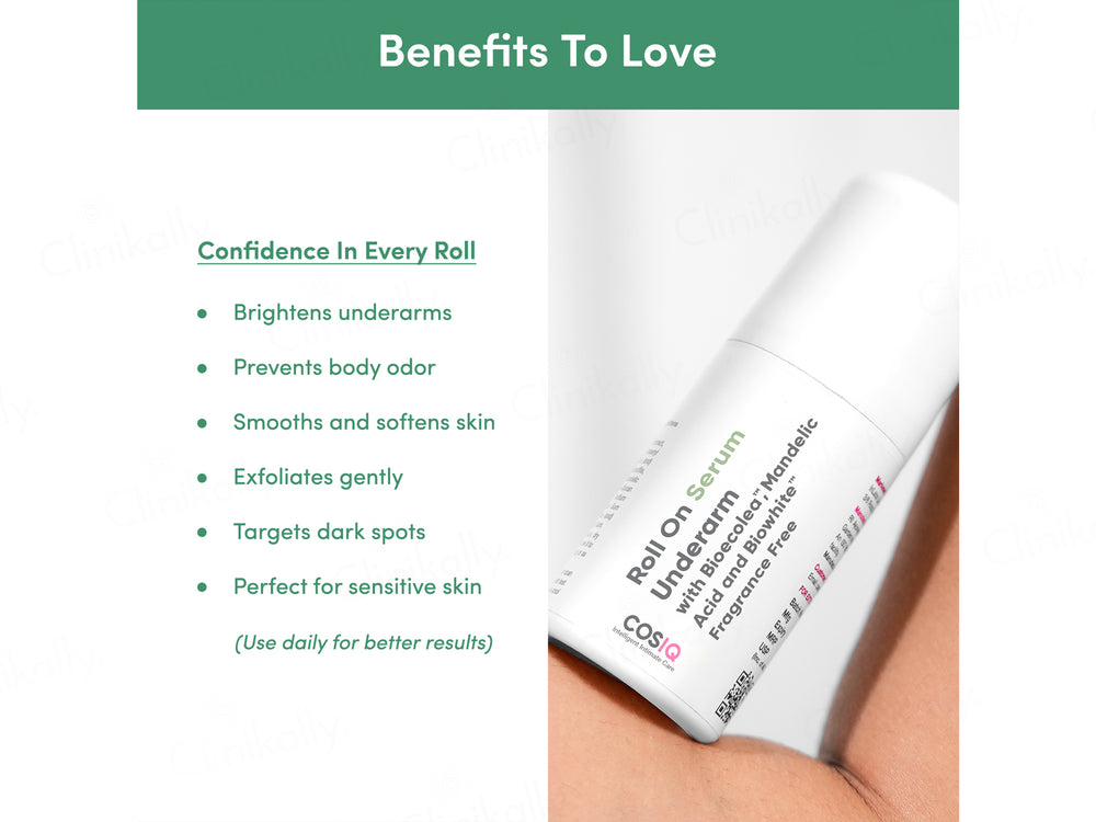 CosiQ Underarm Roll-On Serum With Mandelic Acid