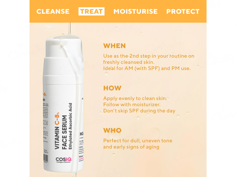 CosiQ Vitamin C-8% Ethylated Ascorbic Acid Face Serum
