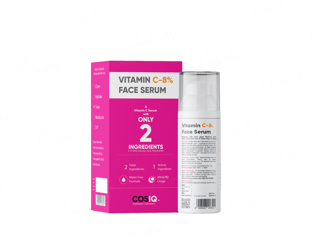 CosiQ Vitamin C-8% Ethylated Ascorbic Acid Face Serum
