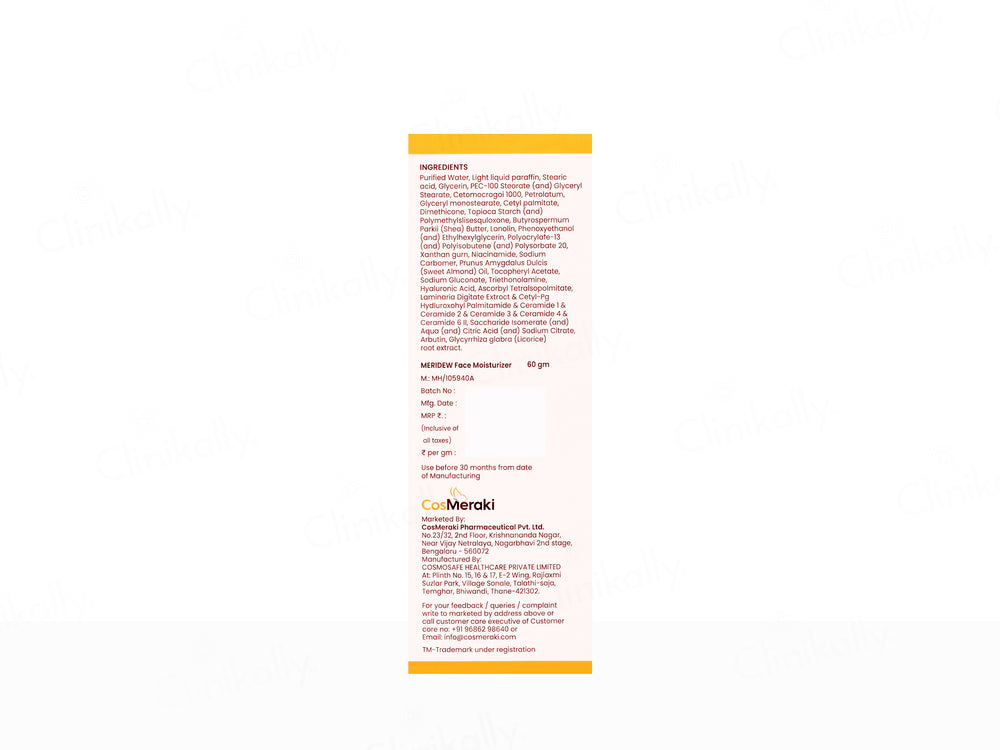 Cosmeraki Meridew Face Moisturizer