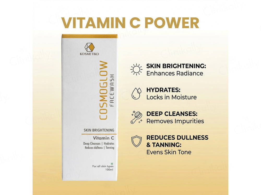 Cosmoglow Vitamin C Skin Brightening Facewash