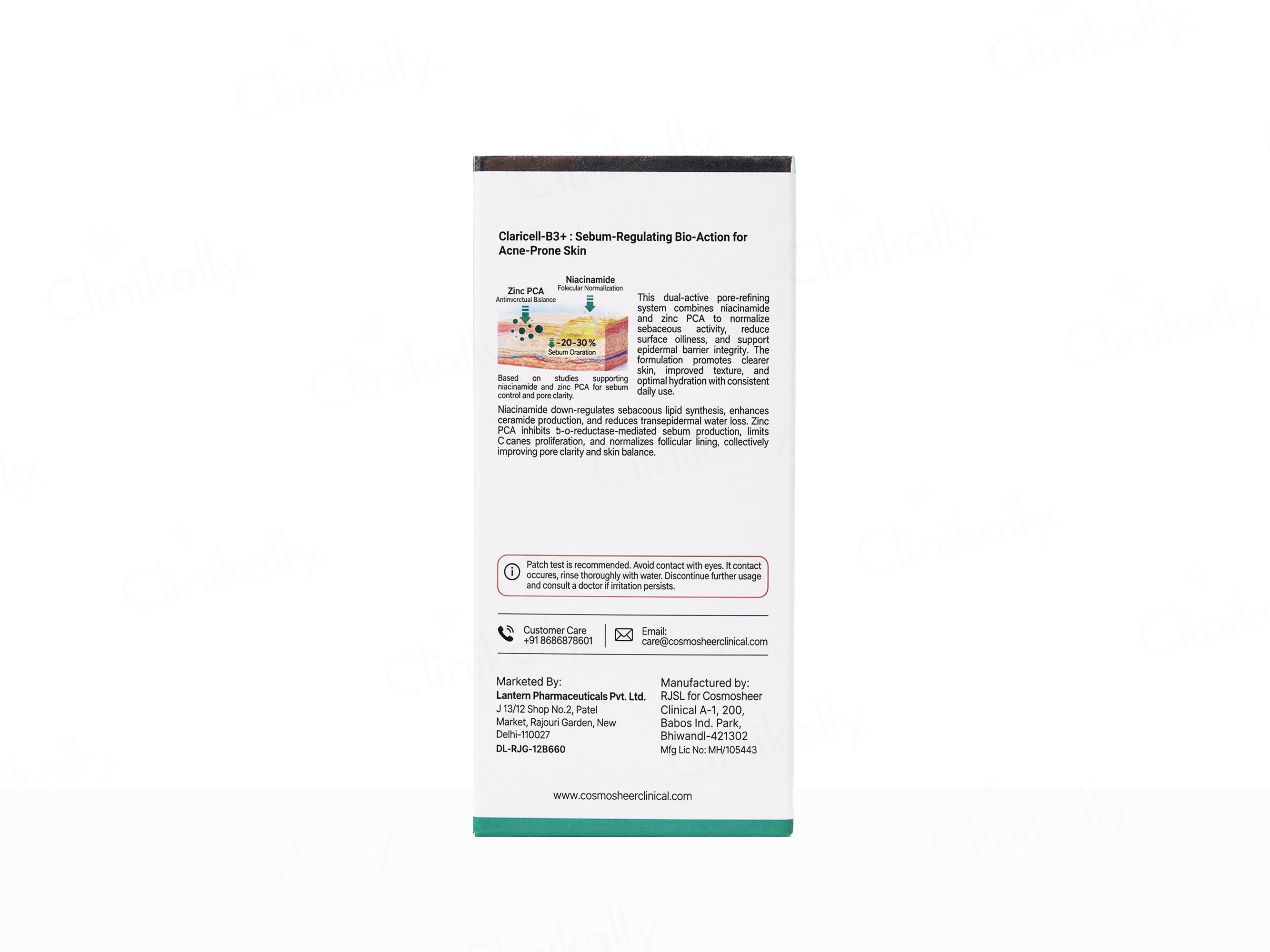 Cosmosheer Clinical Claricell-B3+ Serum