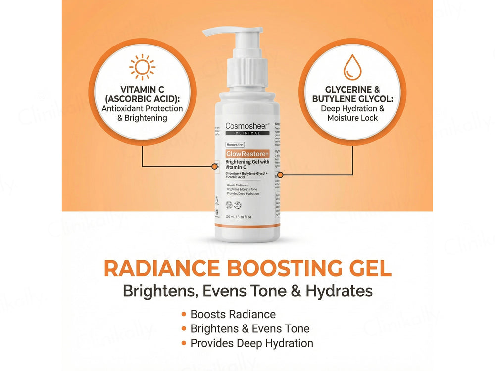 Cosmosheer Clinical GlowRestore+ Brightening Gel With Vitamin C