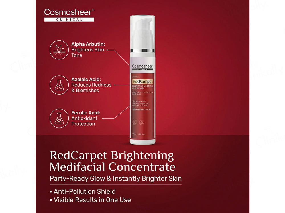 Cosmosheer Clinical Red Carpet Brightening Medifacial Concentrate