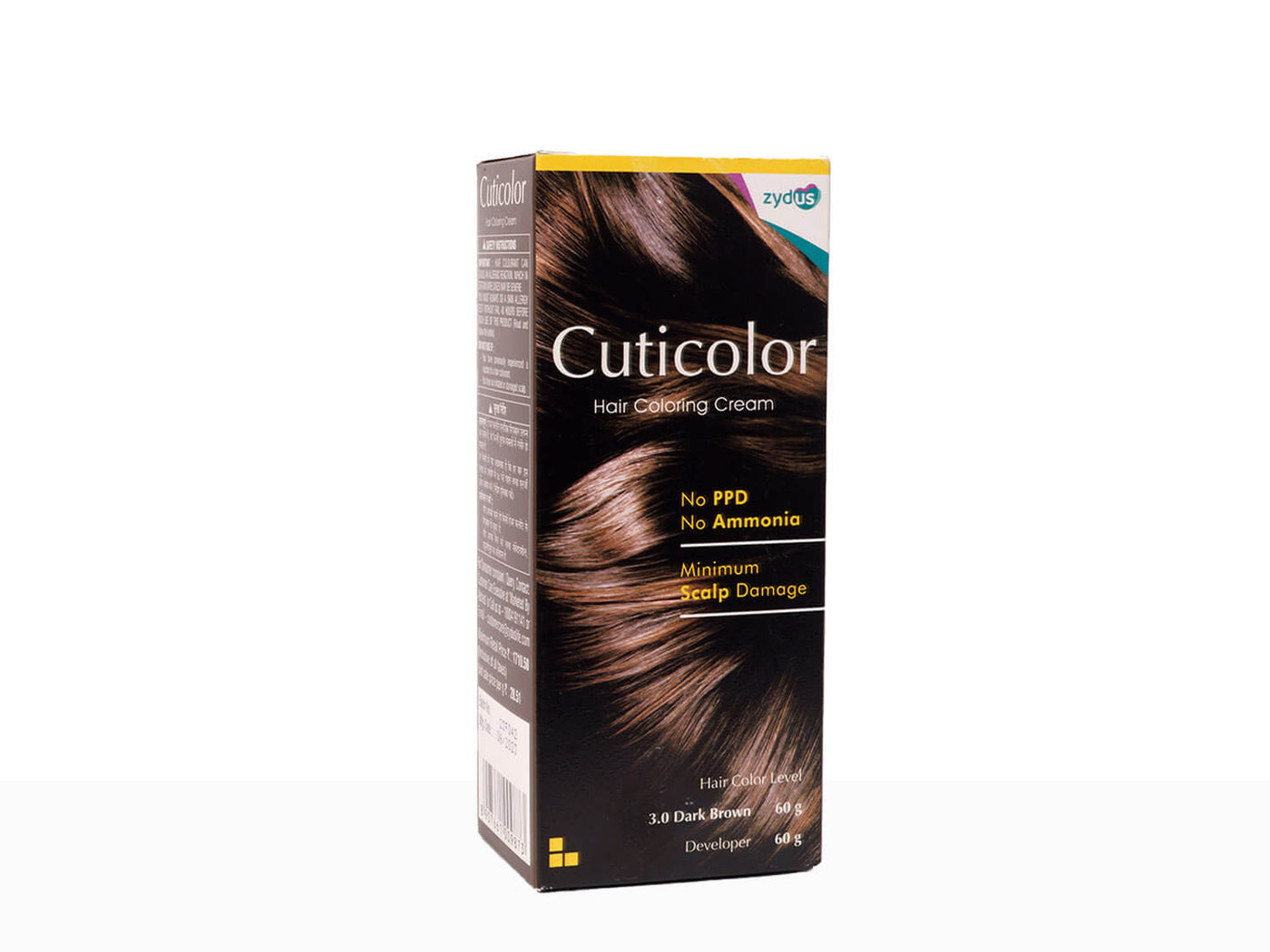 CUTICOLOR BLACK HAIR COLORING Cream 60gm - Buy Medicines online at Best  Price from Netmeds.com