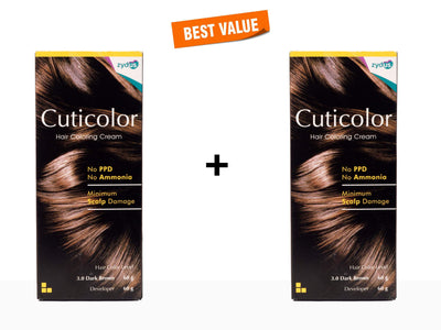 Cuticolor Hair Coloring Cream Dark Brown 3.0