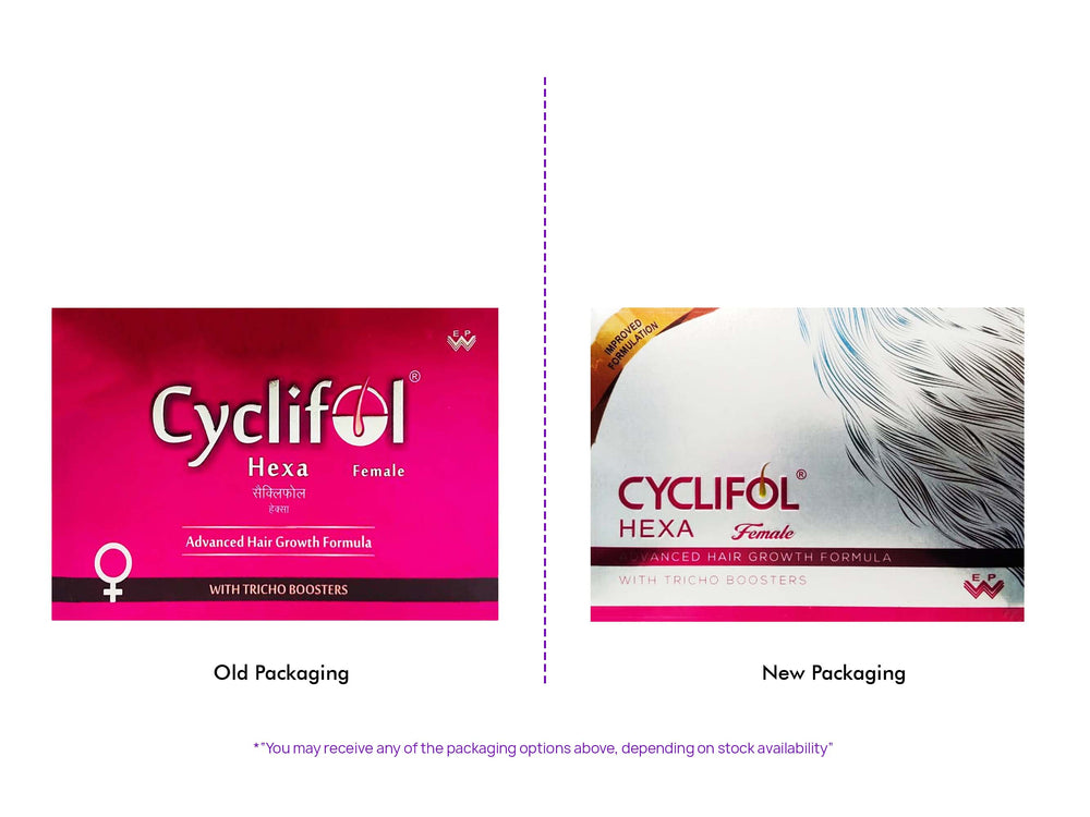 Cyclifol Hexa Female Advanced Cyclical Therapy Hair Growth Formula Kit