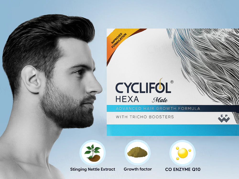 Cyclifol Hexa Male Advanced Cyclical Therapy Hair Growth Formula Kit
