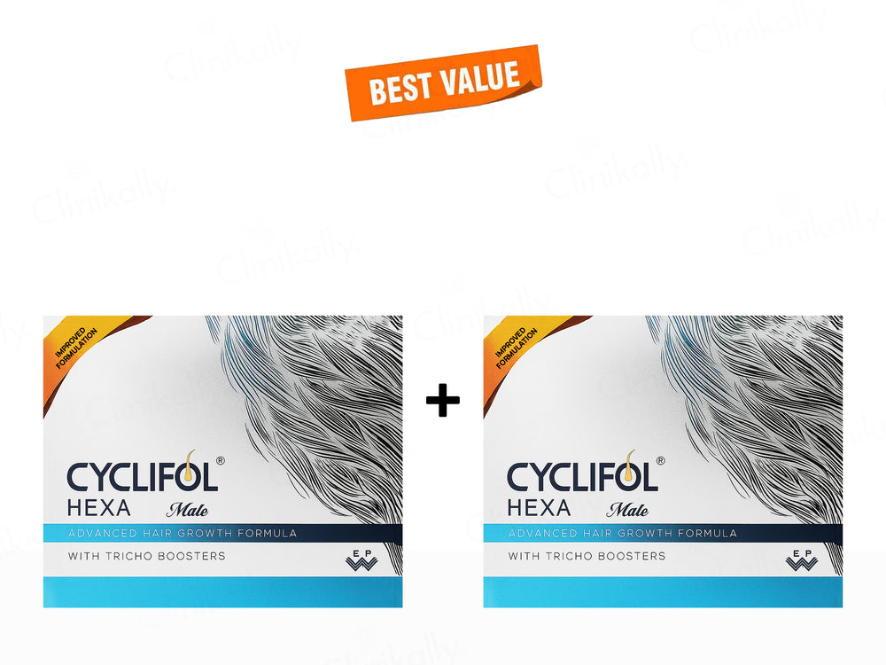 Cyclifol Hexa Male Advanced Cyclical Therapy Hair Growth Formula Kit