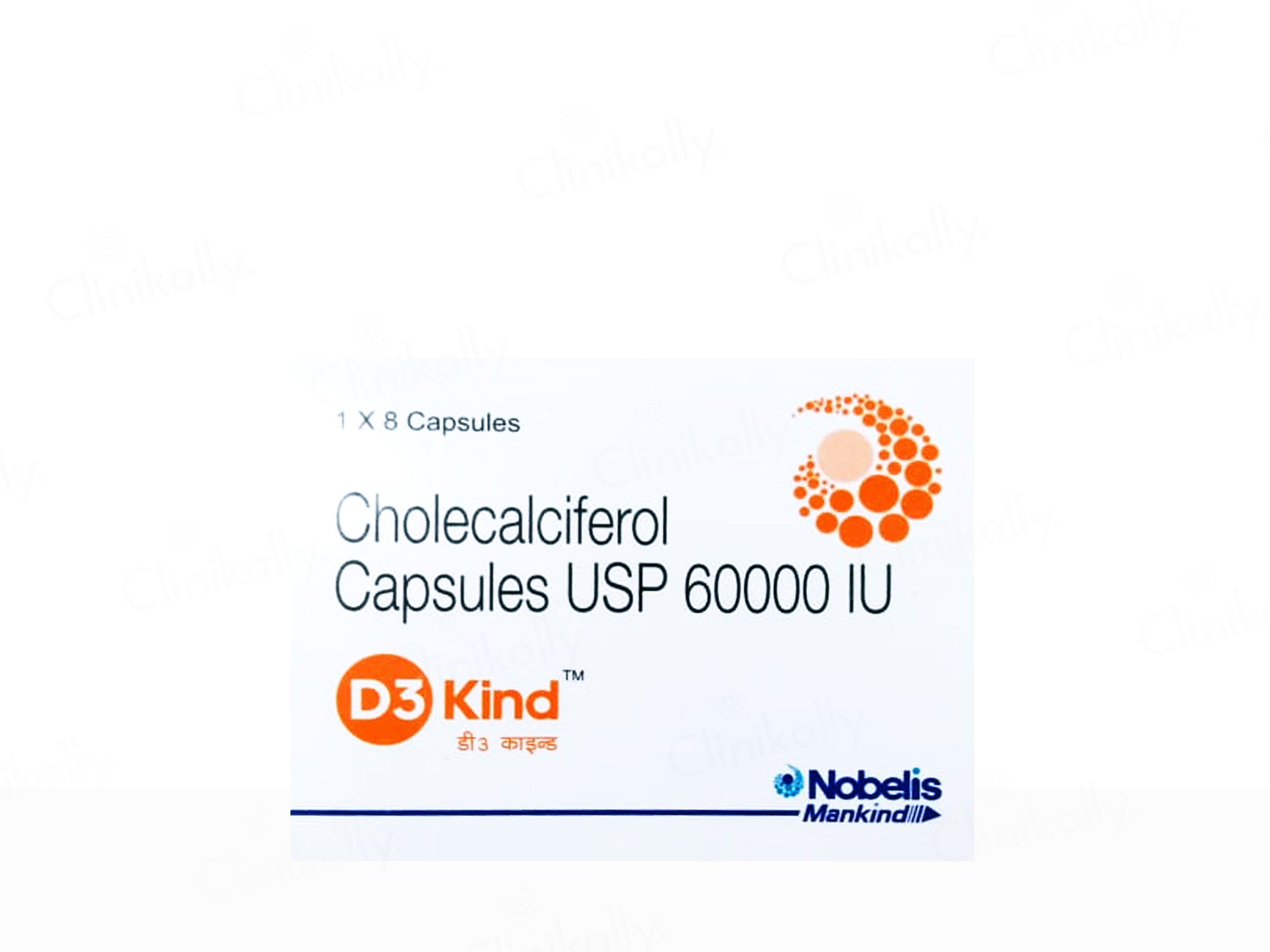 D3 Kind Cholecalciferol 60000 IU Capsule