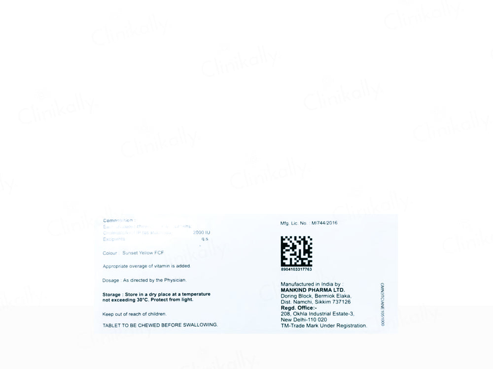 D3 Must 2K Chewable Tablet