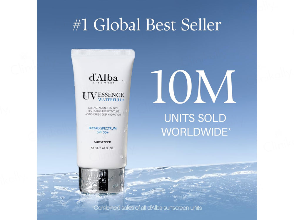 D'Alba UV Essence Waterfull+ Whitening & Anti-Wrinkle Sun Cream SPF 50+ PA++++