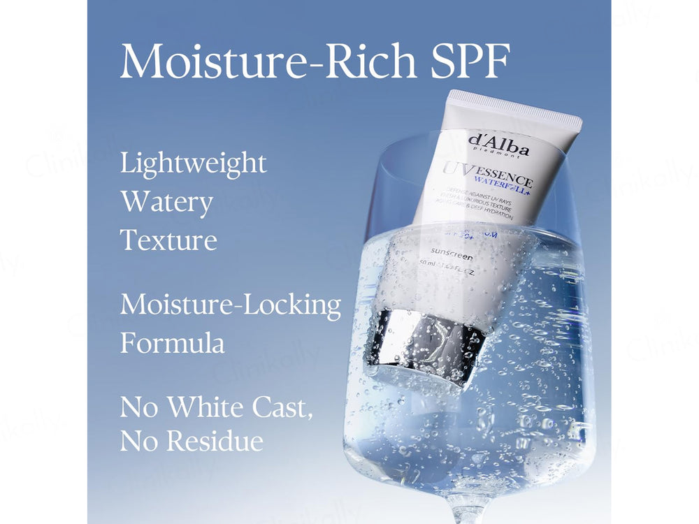 D'Alba UV Essence Waterfull+ Whitening & Anti-Wrinkle Sun Cream SPF 50+ PA++++