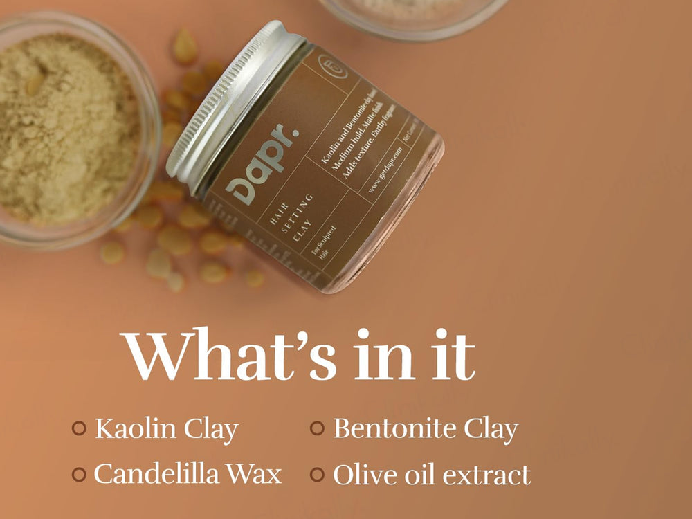 Dapr. Hair Setting Clay For Sculpted Hair