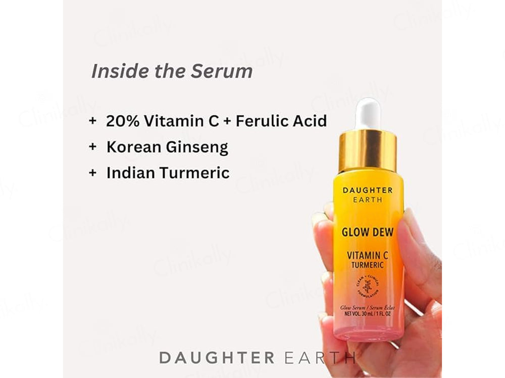 Daughter Earth Glow Dew 20% Vitamin C Turmeric Face Serum