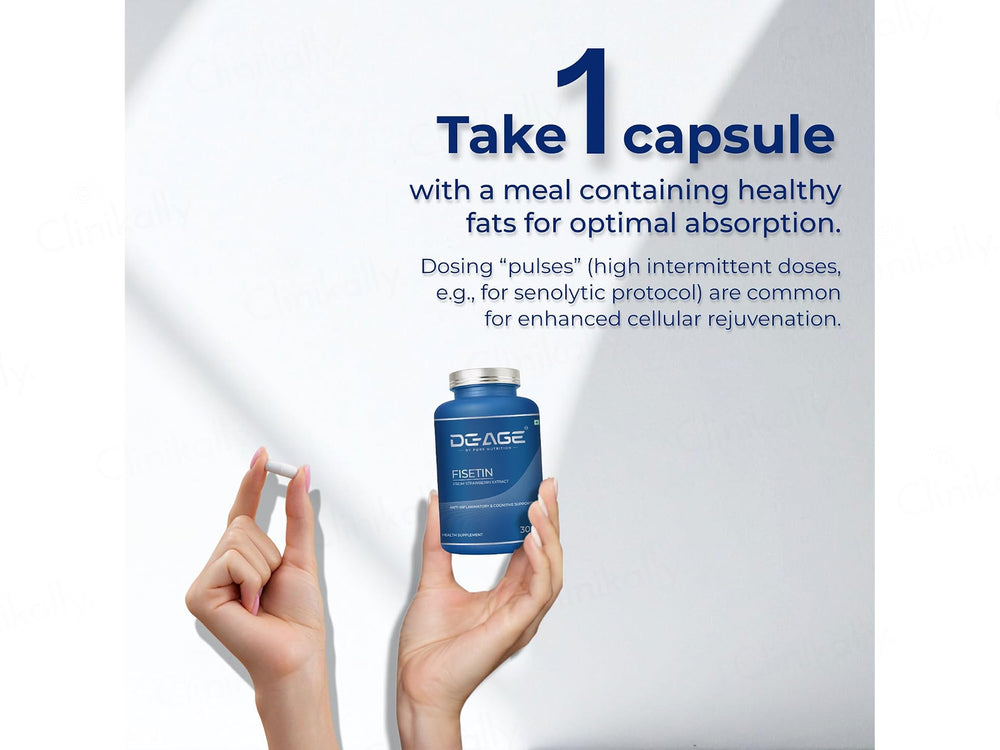 DeAge Fisetin Health Supplement Veg Capsule