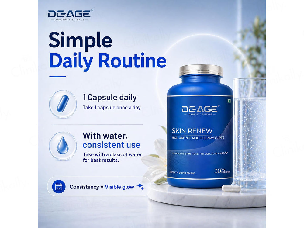 DeAge Skin Renew Health Supplement Veg Capsule