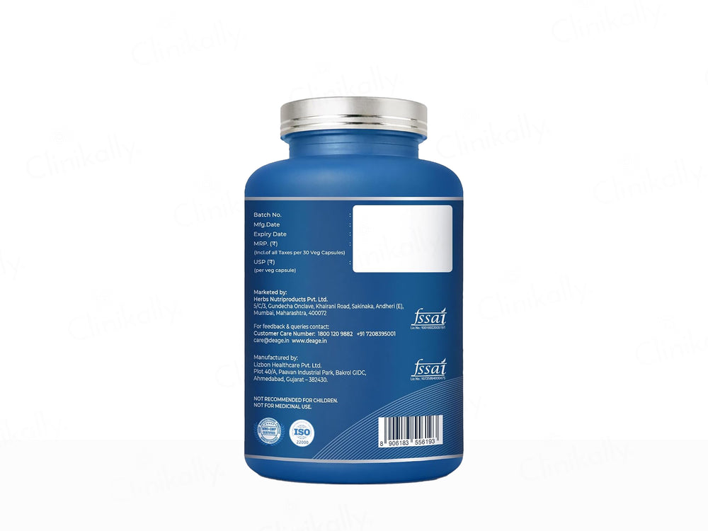 DeAge Skin Renew Health Supplement Veg Capsule