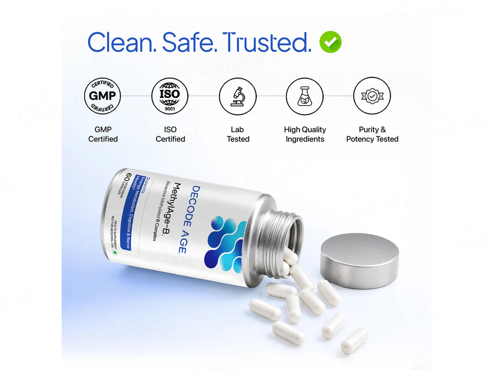 Decode Age MethylAge-B Health Supplement Veg Capsule