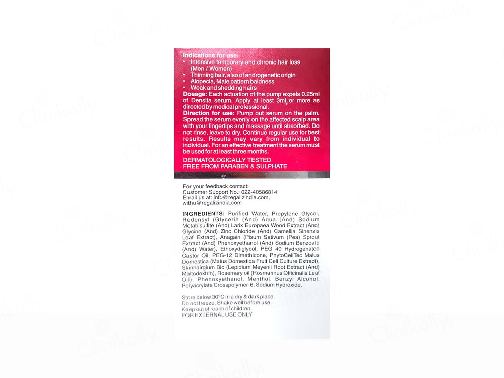 Densita Plus Hair Growth Serum