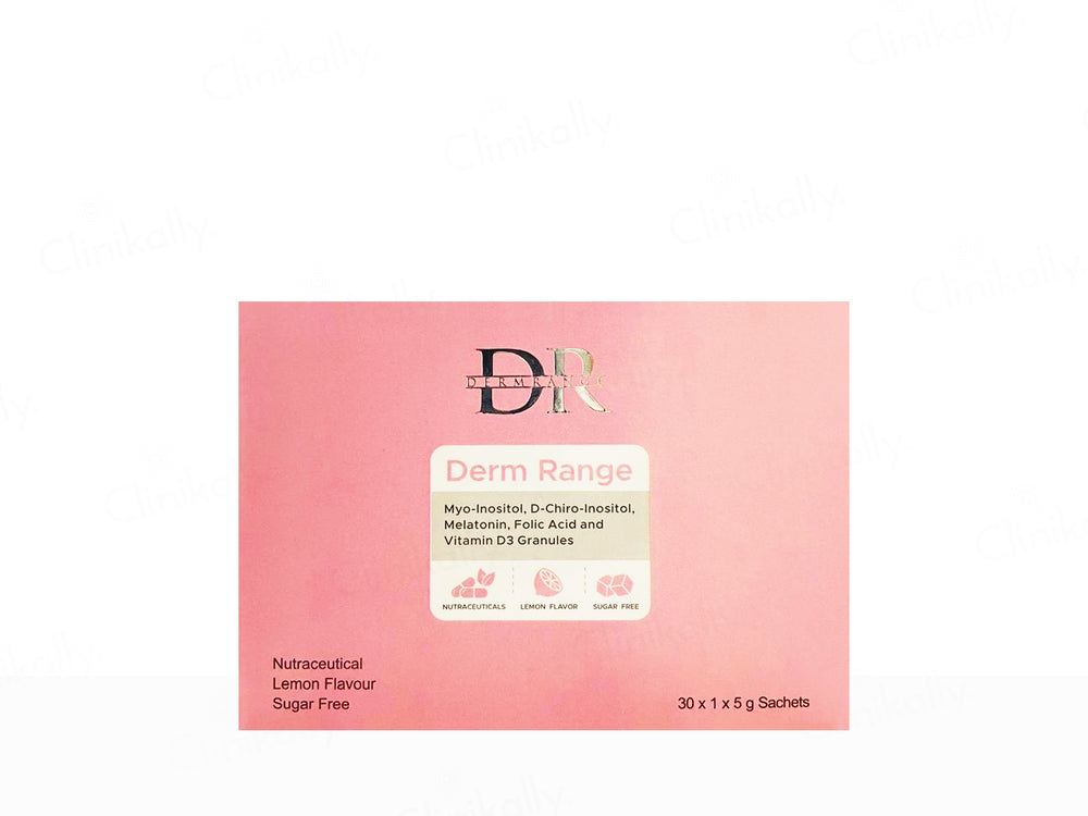Derm Range Myo-Inositol Nutraceutical Sugar Free Granules - Lemon Flavour