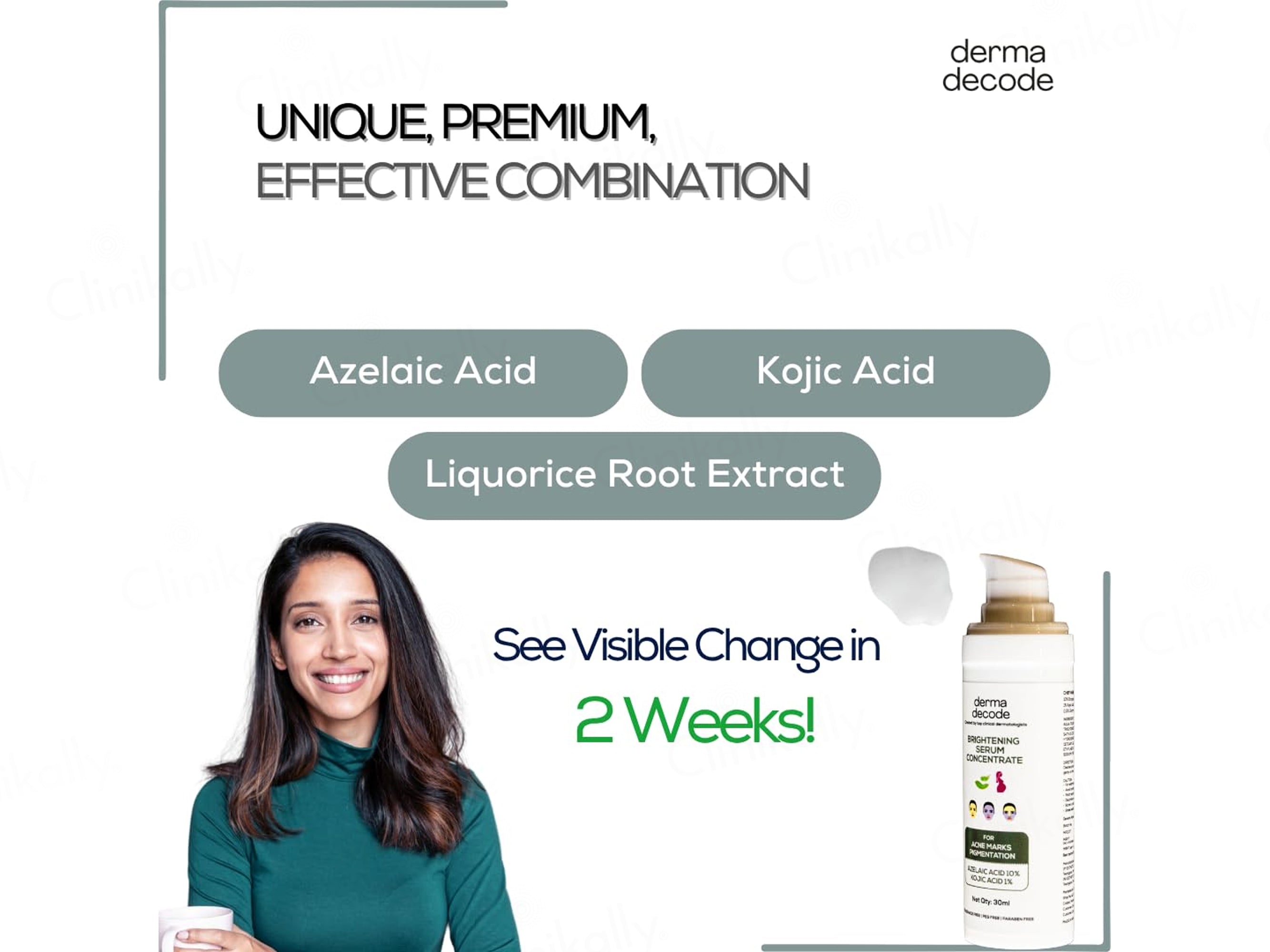 Derma Decode Brightening Serum Concentrate For Acne Marks