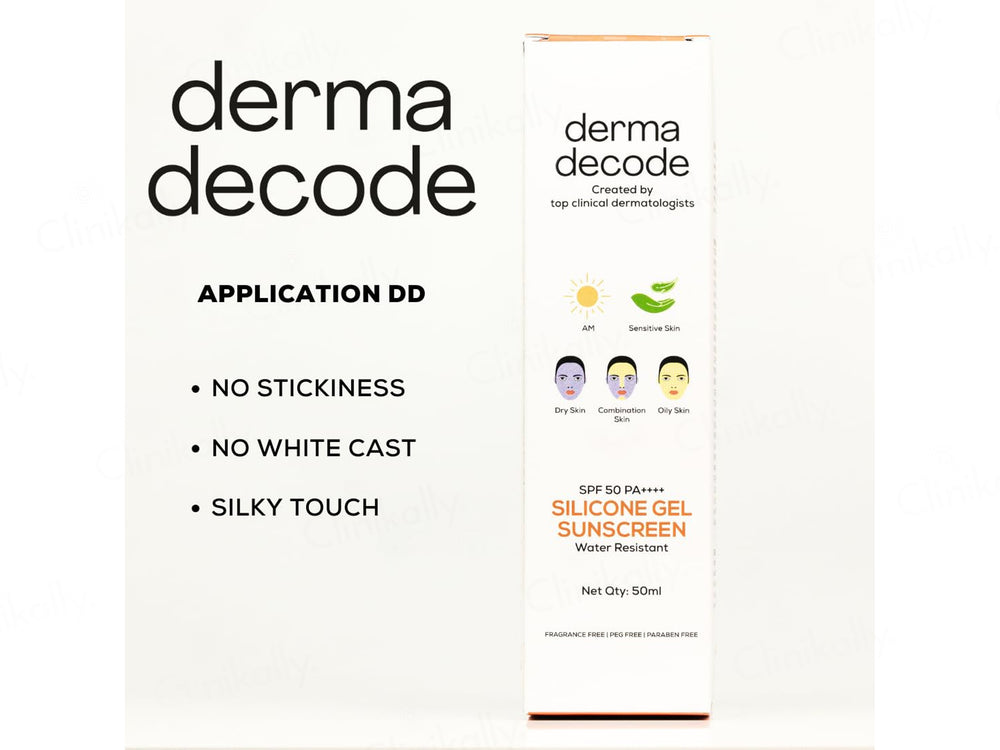 Derma Decode Water Resistant Silicone Sunscreen Gel SPF 50 PA++++