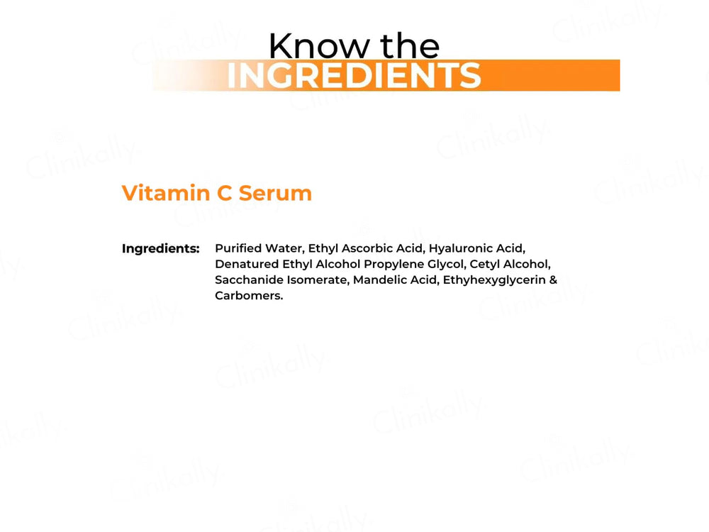 Dermabay 15% Vitamin C + 1% Hyaluronic Acid Face Serum