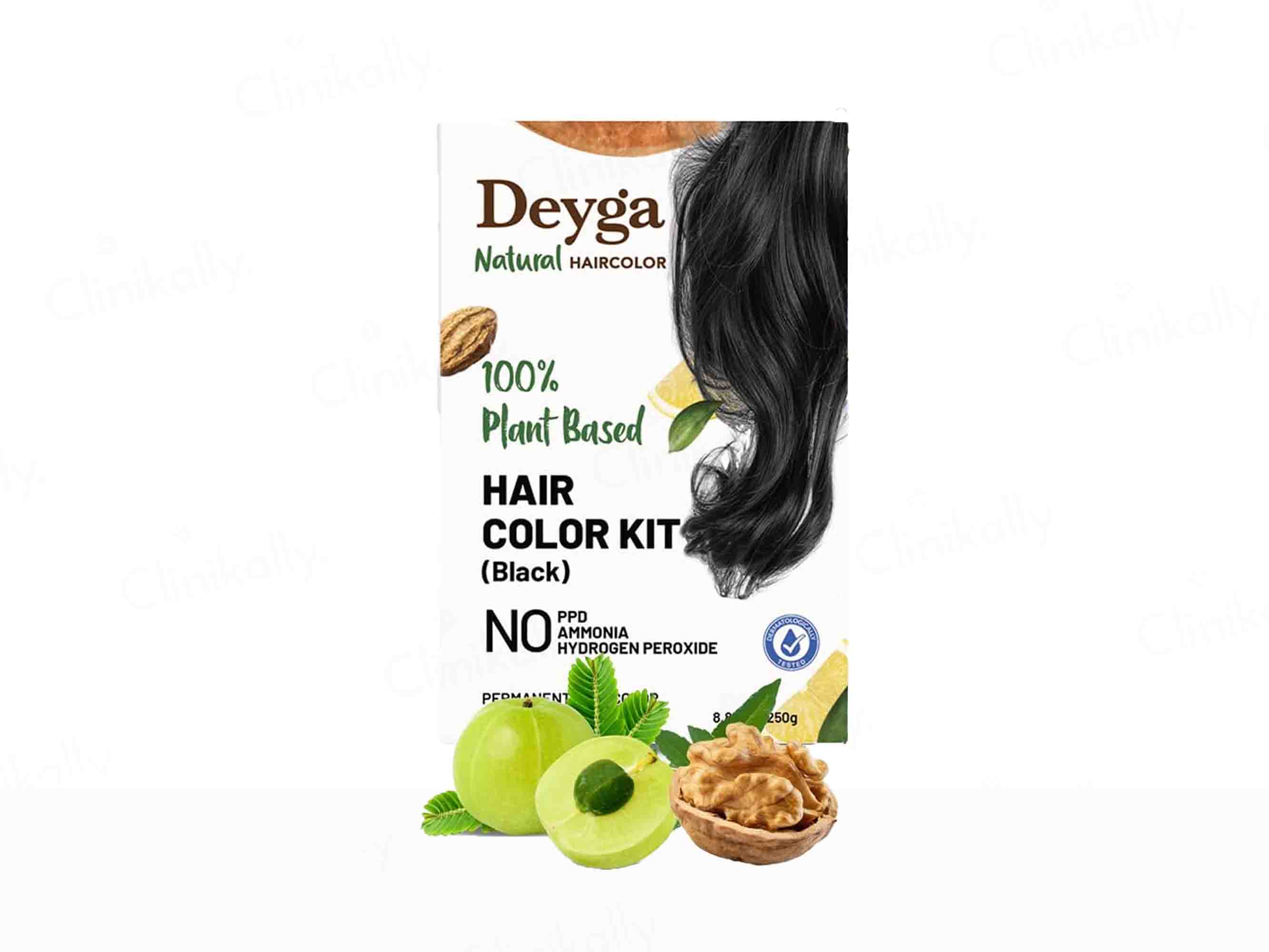Deyga 100% Plant Based Hair Colour Kit - Black