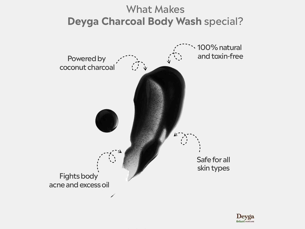 Deyga Charcoal Body Wash De-Tan & Detox